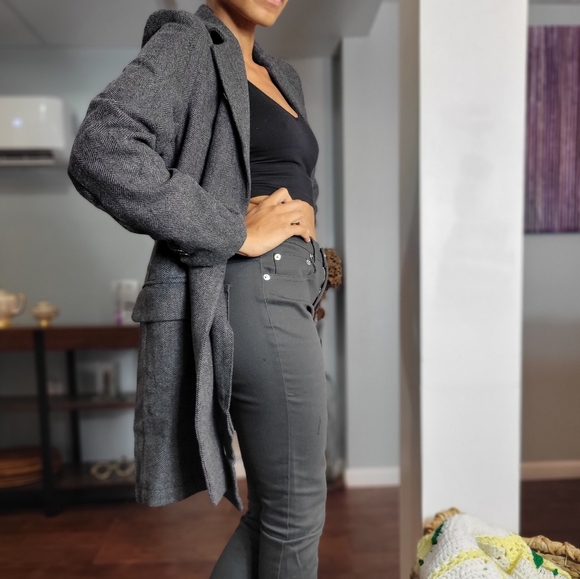 Thakoon Herringbone Wrap Tie Jacket - Picture 6 of 8